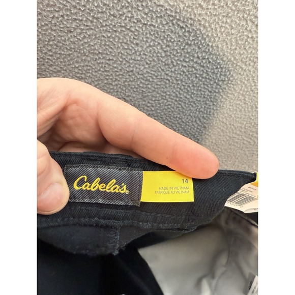 Cabelas Pants Womens 14 Black Cargo Stretch Outdoors Hiking Camping Workwear NEW - Picture 7 of 11